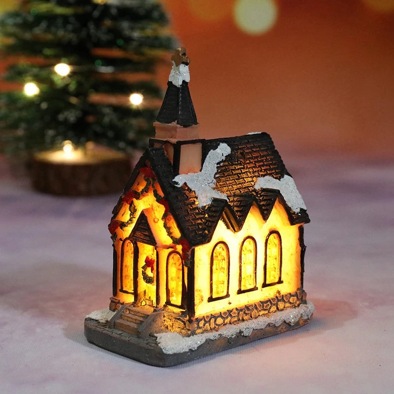 Christmas House Light Decorations For Home Ornaments Kids Xmas Gift New Year 2025 Navidad Decor Bedroom Night Light With Battery 