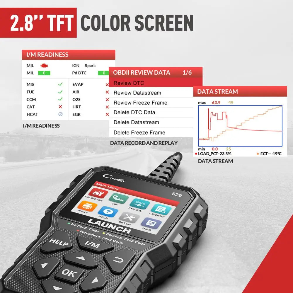 LAUNCH CReader 529 OBD2 Scanner Diagnostic Tool