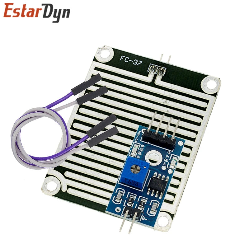 Rain Detection Sensor Plate and Control Module, 3.3–5 V