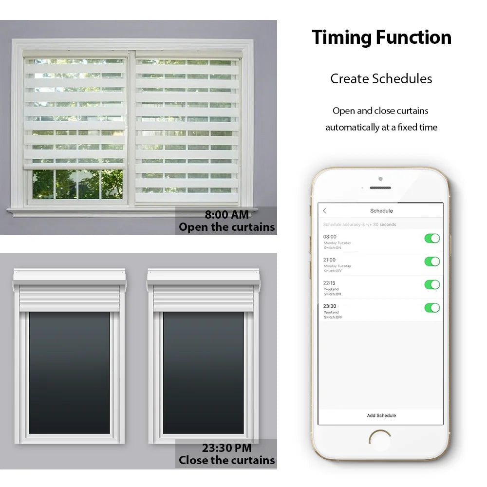 Tuya Smart Life EU WiFi Double Curtain Blind Switch for Roller Shutter Electric motor Google Home Alexa Echo Voice Control DIY 