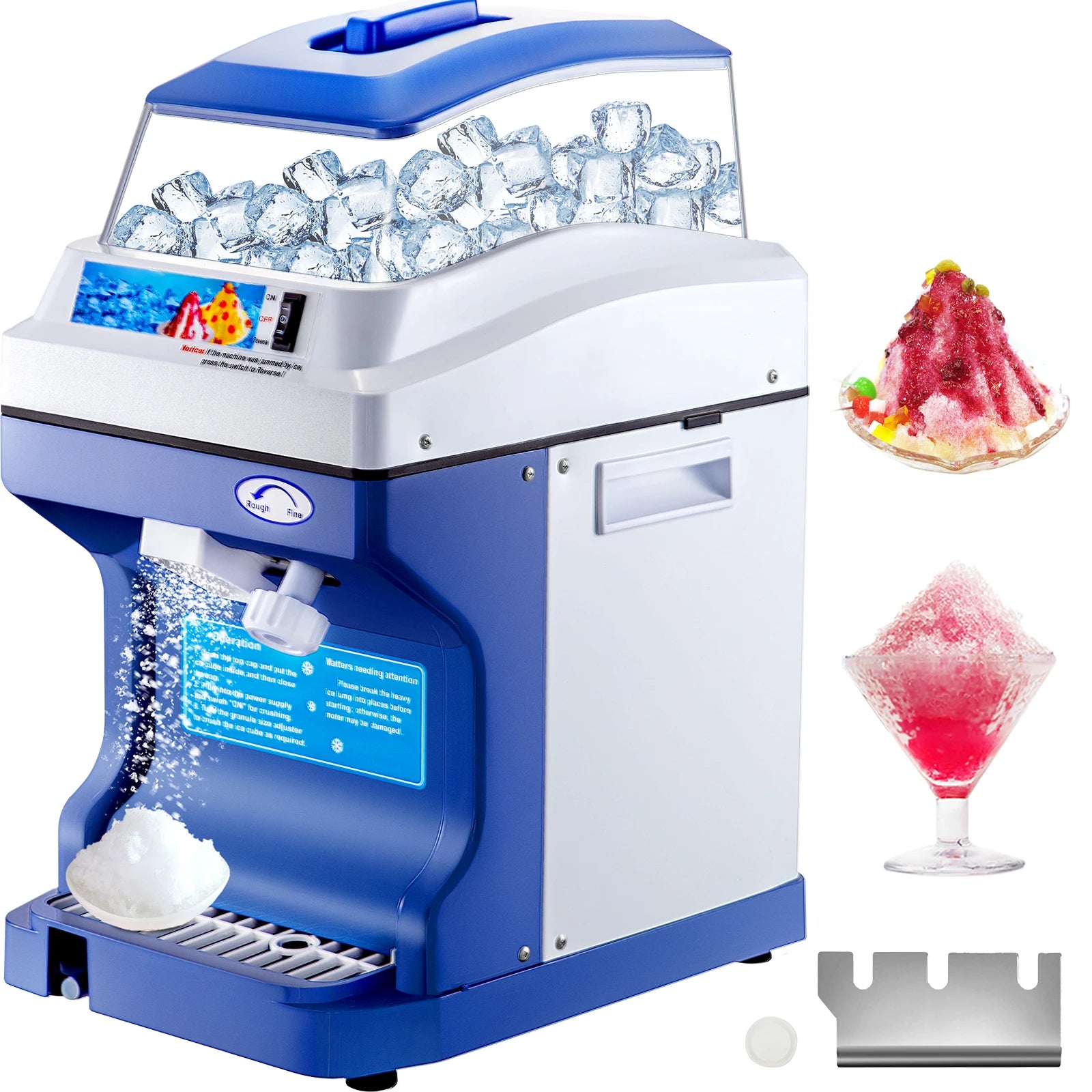Electric Ice Shaver Machine with Adjustable Ice Fineness