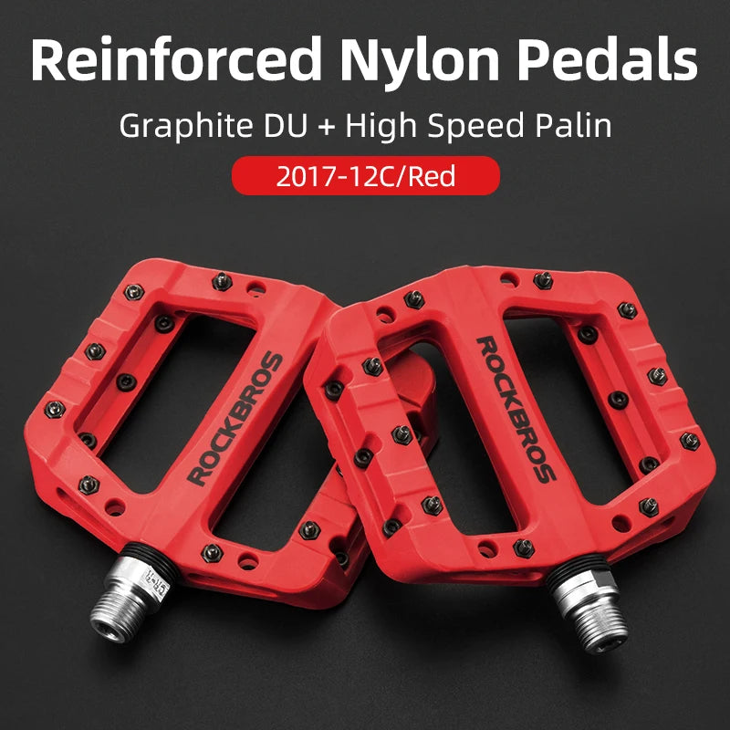 Ultralight Bike Pedals with Sealed Bearings and Wide Anti-Slip Platform