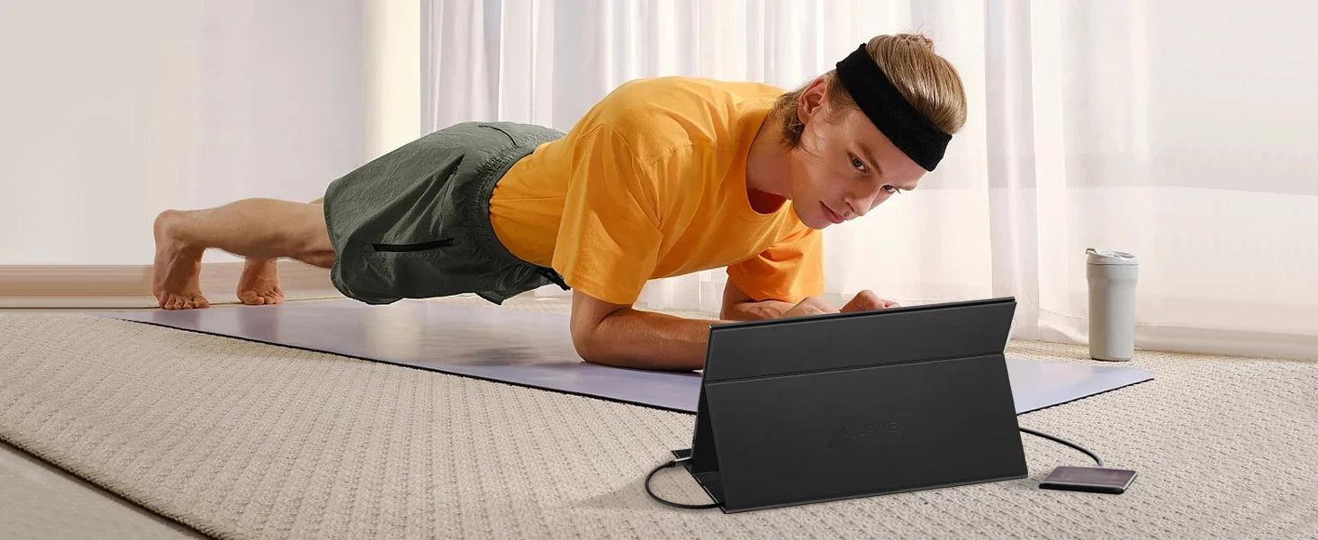 Monitor Portátil 15,6 Polegadas 1080P USB-C HDMI Ecrã Externo