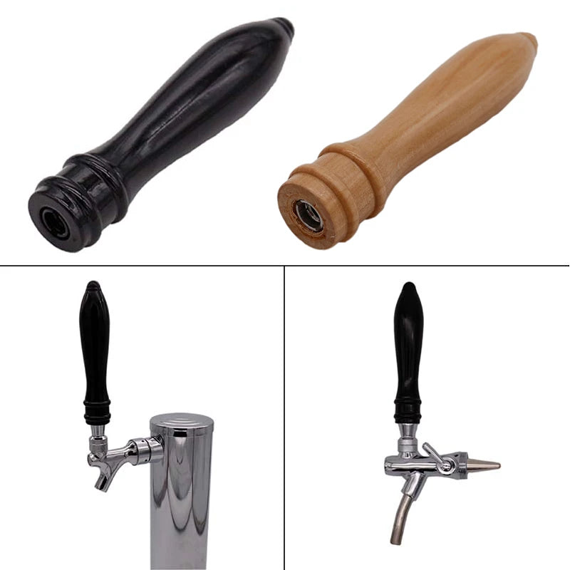6-Inch Wooden Draft Beer Tap Handle
