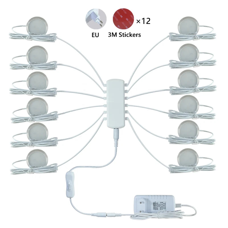 Skříňová LED světla 12 V - samostatná svítidla a sada