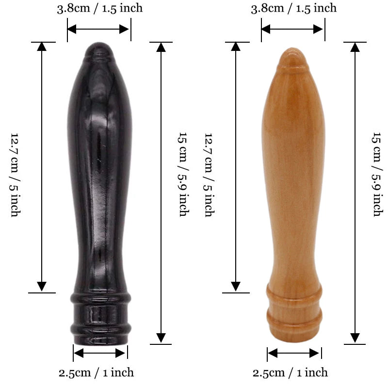 6-Inch Wooden Draft Beer Tap Handle