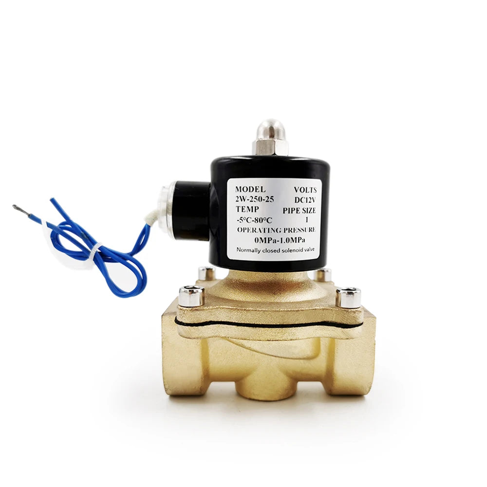Elettrovalvola da 1/2" 3/4" 1" DN15 DN20 DN25, normalmente chiusa, pneumatica per acqua, olio e aria, 220V CA