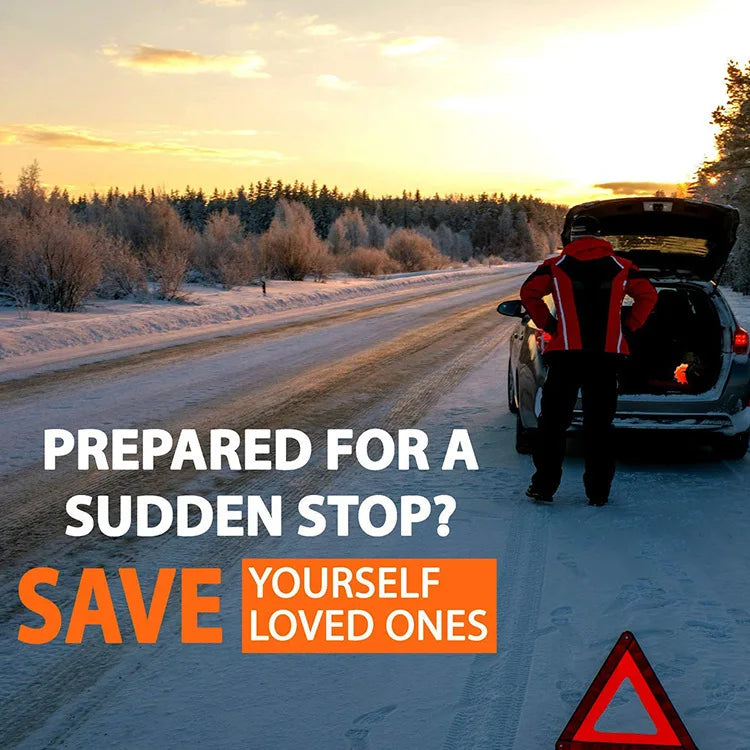 3 Pack LED Road Flares Rechargeable Emergency Warning Lights