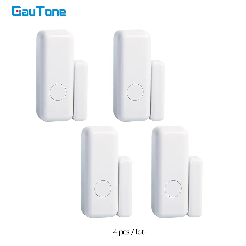 GauTone 433MHz Door Detector Wireless Home for Alarm System Alerts Window Sensor 
