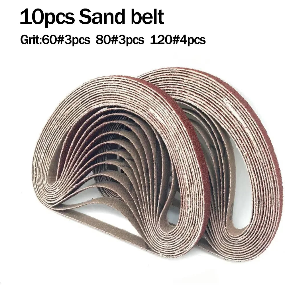 10 × 330 mm Druckluft-Bandschleifer und Schleifmitteloptionen