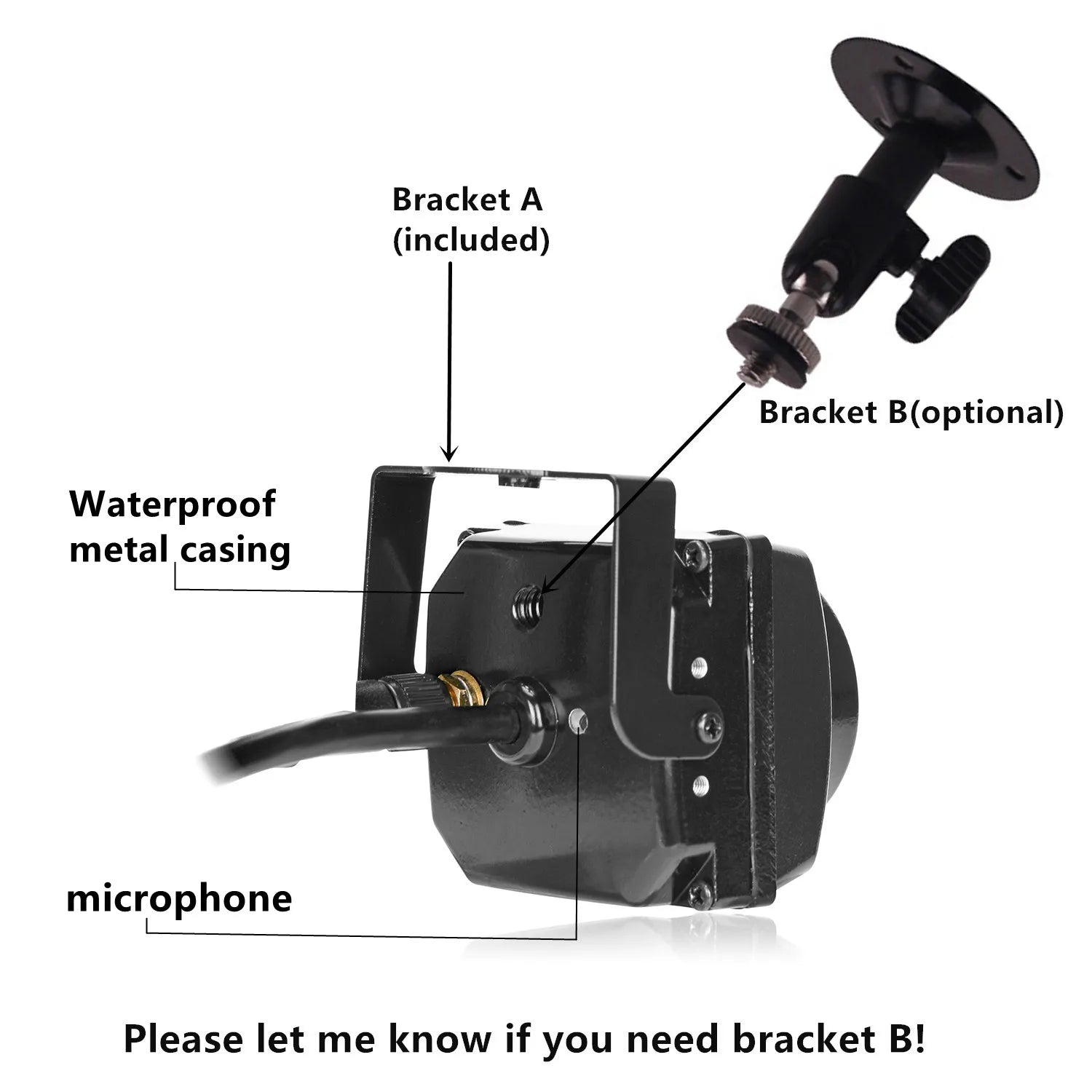 Piccola telecamera IP POE miniatura per esterni con visione notturna e audio IR