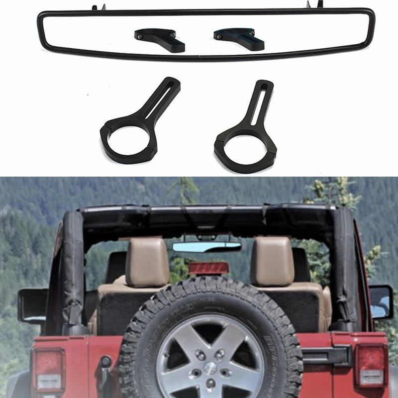 Car ATV Accessories Adjustable 1.75'' 2'' Rear View Convex Mirror  2" Clamp FOR RZR 900 XP1000 UTV Wide Race Offroad Panoramic