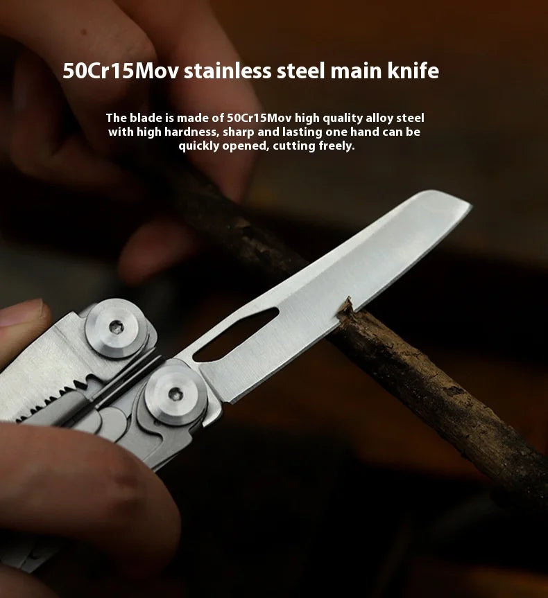 Folding Stainless-Steel Pliers Multitool