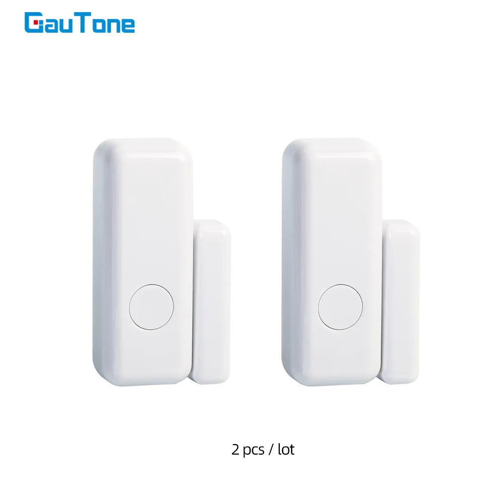 GauTone 433MHz Door Detector Wireless Home for Alarm System Alerts Window Sensor 