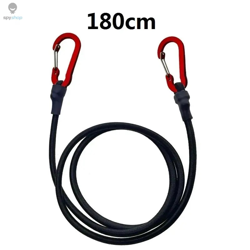 Heavy Duty Bungee Cord Elastic Tie Strap String Carabiner Hooks Kayak Cycling Luggage Packing Ropes Camping  Accessories Spy-shop.com