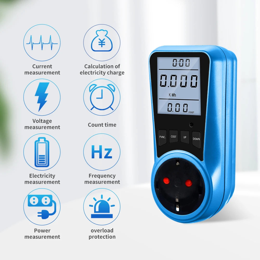 Plug-In Digital Electricity Usage Monitor
