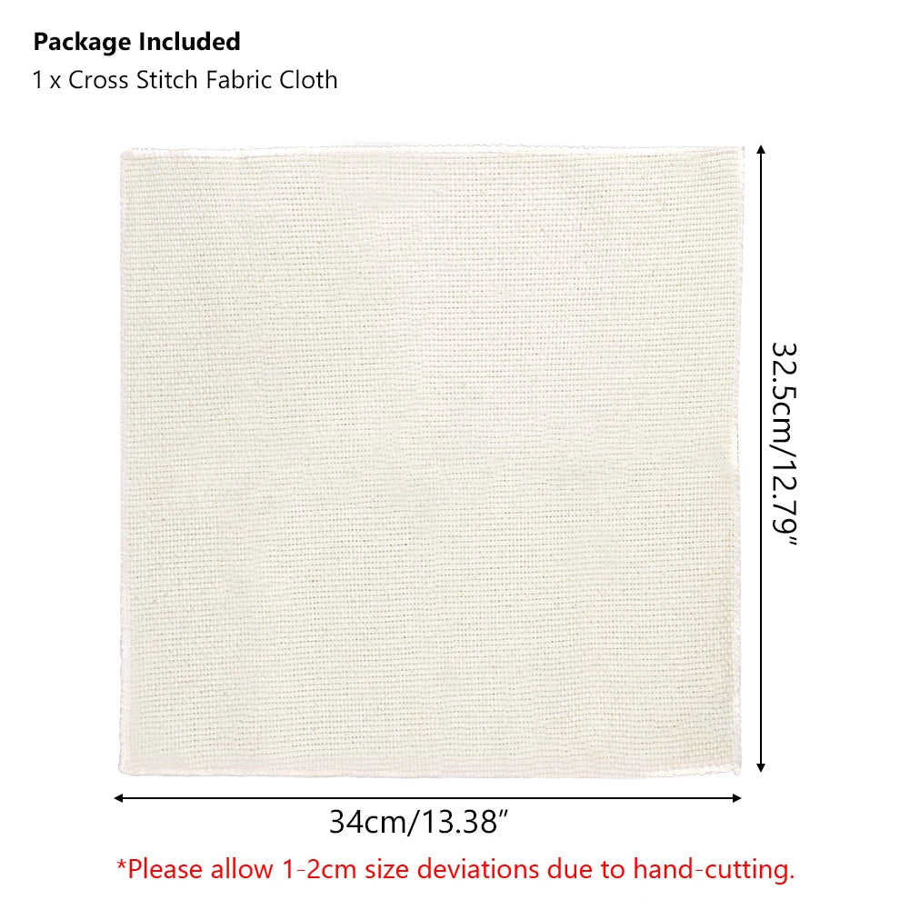 Cotton Punch-Needle Cloth or Embroidery Pen Options