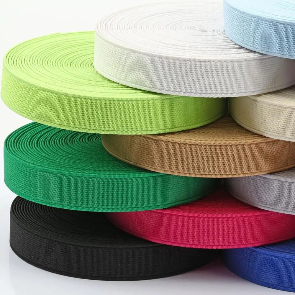 15/20/25mm Elastisches Band Hoch-elastisches Gummiband Elastische Schnur DIY Spitzenkanten Näherei Taille Gürtel Bekleidungszubehör
