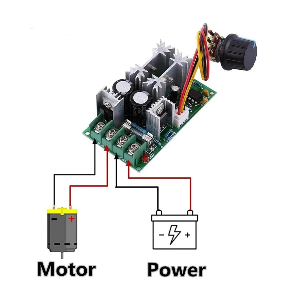 10-60V PWM DC Motor Speed Controller