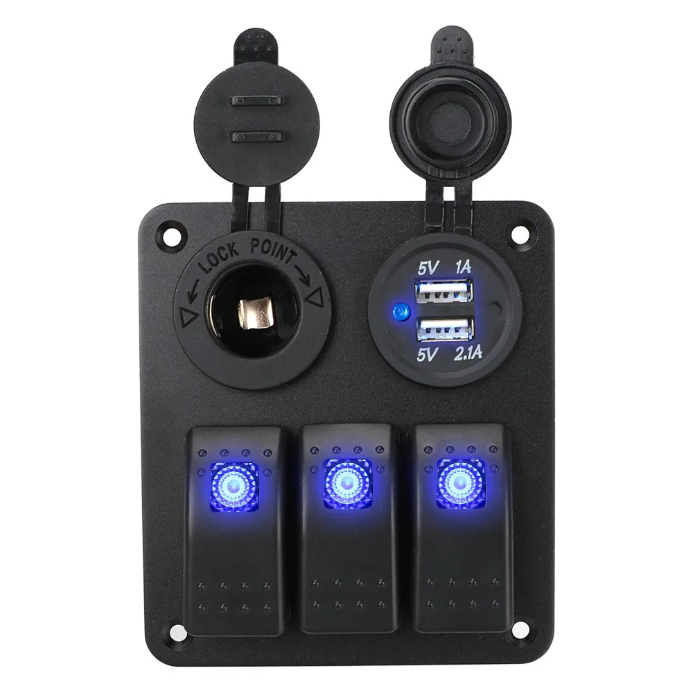 12/24 V Vehicle Switch Panel - Layout Options