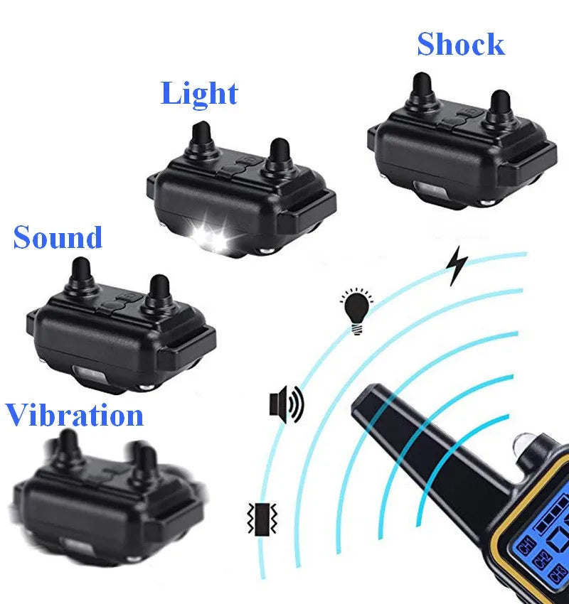 Rechargeable Remote Dog Training Collar for Up to 3 Dogs
