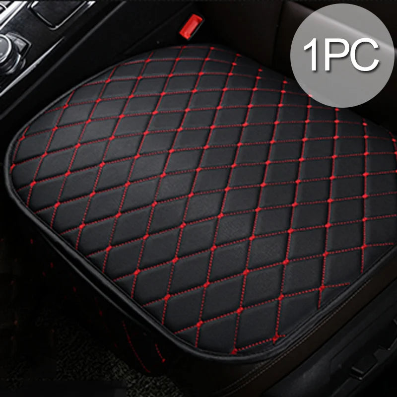 SEAMETAL Car Seat Cover Pu Leather Auto Seat Cushion Universal Four Seasons Breathable Chair Protection Mat Pad Car-Styling