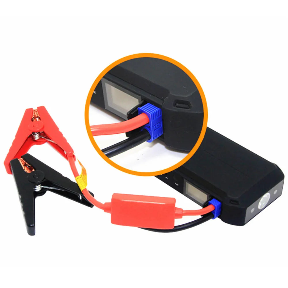 Cabo de arranque de 12V com pinças para bateria