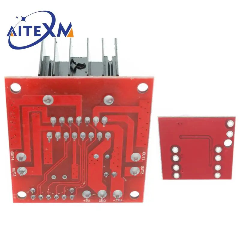 L298N-modul til DC-motorstyring med dobbelt H-bro