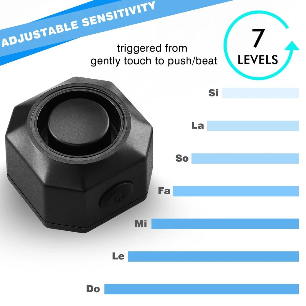Langaton vedenkestävä polkupyörähälytin kaukosäätimellä