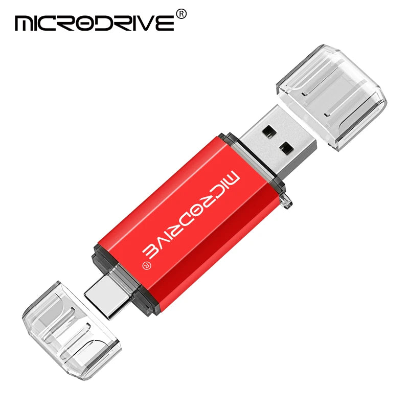 Type C USB Flash Drive OTG 2 IN 1 USB 2.0 Micro USB Pen Drive 128GB 64GB 32GB 16GB 8GB 4GB Pendrive Flash Drive 