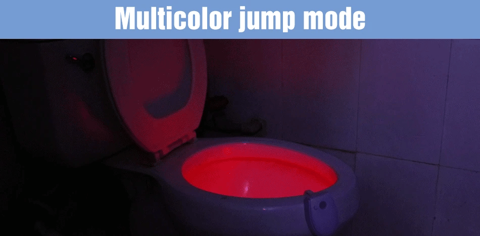 RGB LED Motion Sensor Toilet Light