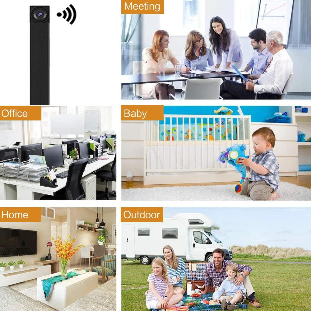 HD 1080P WiFi IP Mini telecamera Videoregistratore Sicurezza domestica in tempo reale Micro videocamera Modulo 4K fai da te Controllo remoto di movimento TF nascosto