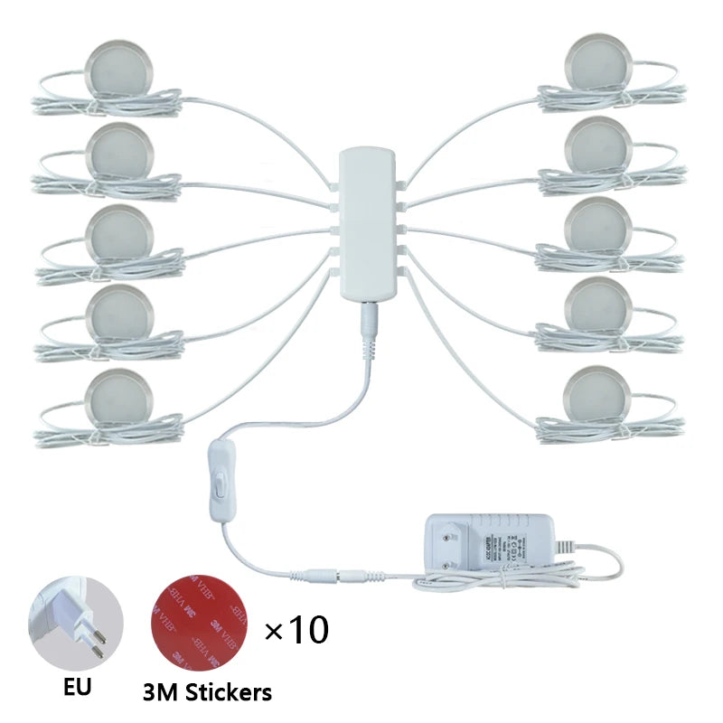 Skříňová LED světla 12 V - samostatná svítidla a sada