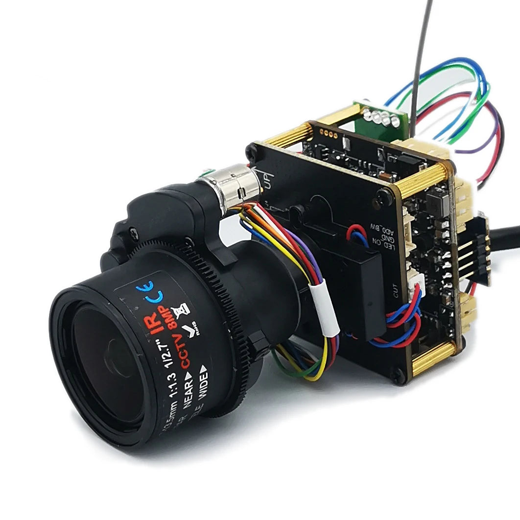 4K 8MP IP Camera Module with Motorized Zoom and IMX415 Sensor