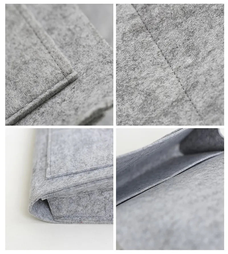 Storage Hang Bag Felt Dormitory Bed Sofa Bedroom Carpet Store Content For CD Magazines, Stationery Pad Mobile Phones Sundries 