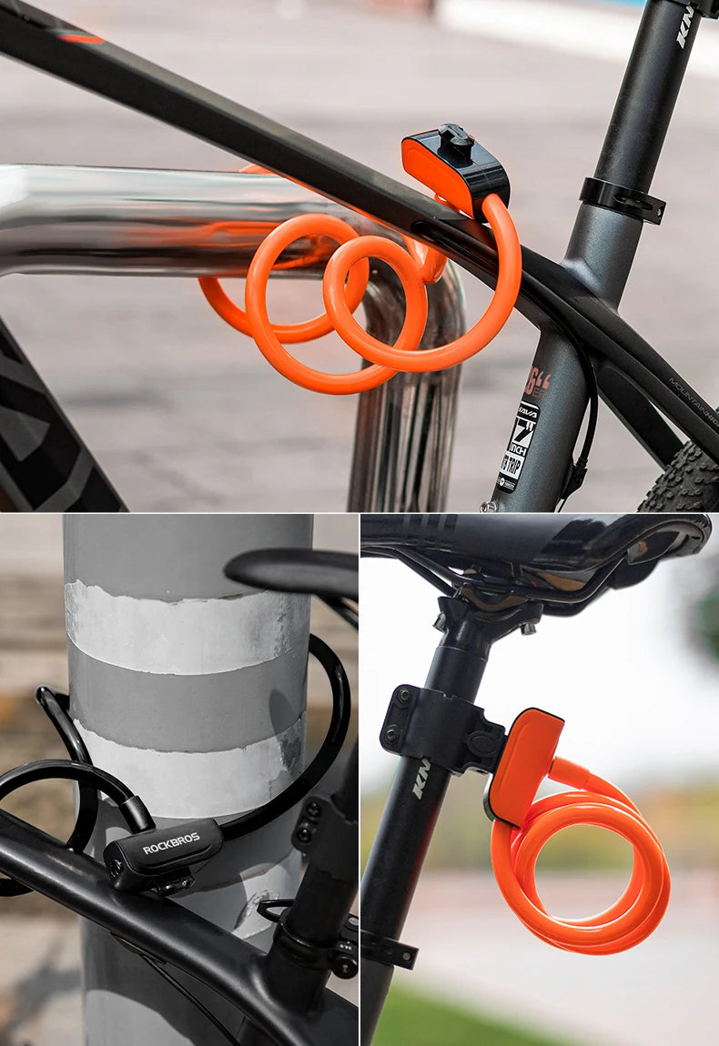 Steel Cable Bike Lock with Keyless Quick Lock