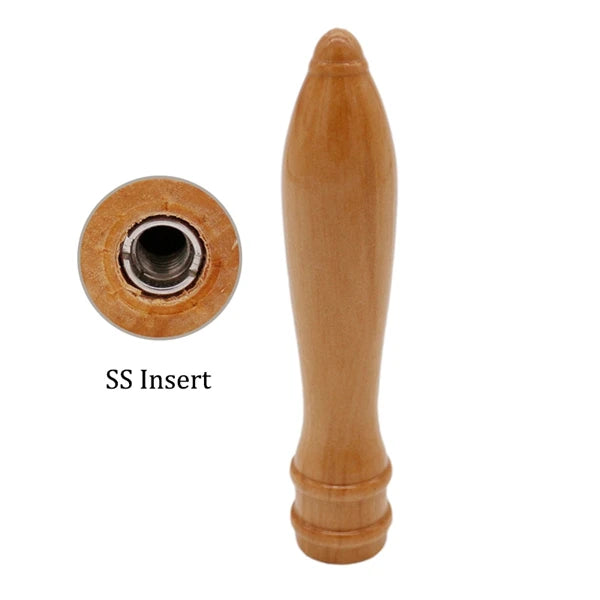 6-Inch Wooden Draft Beer Tap Handle