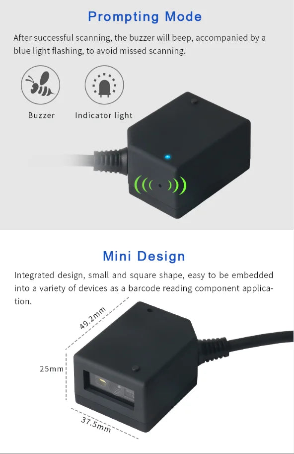 WH-3216 Embedded USB Barcode Scanner