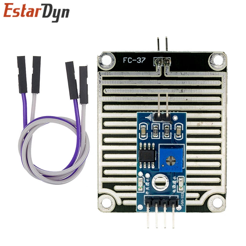 Rain Detection Sensor Plate and Control Module, 3.3–5 V
