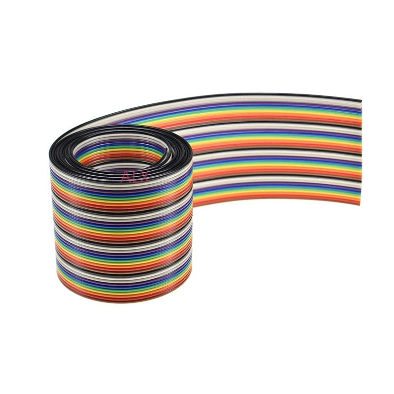 2 Meter 16P Cable Rainbows Flat Wire Support Wire Welding Cable Connector Wire Ribbon Extension Cable