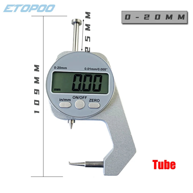 Digital Thickness Gauge - 10 or 20 mm