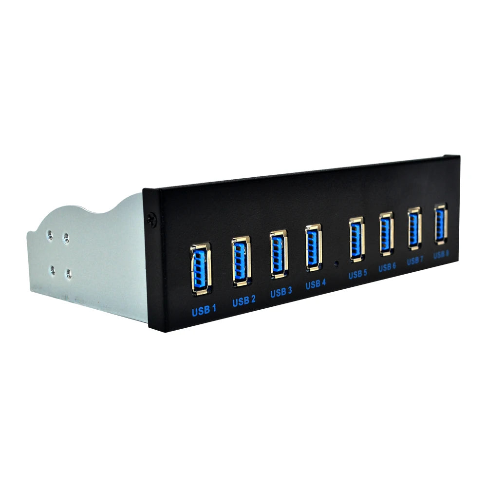 IO3394 USB 3.0-frontpanelhub med åtte porter