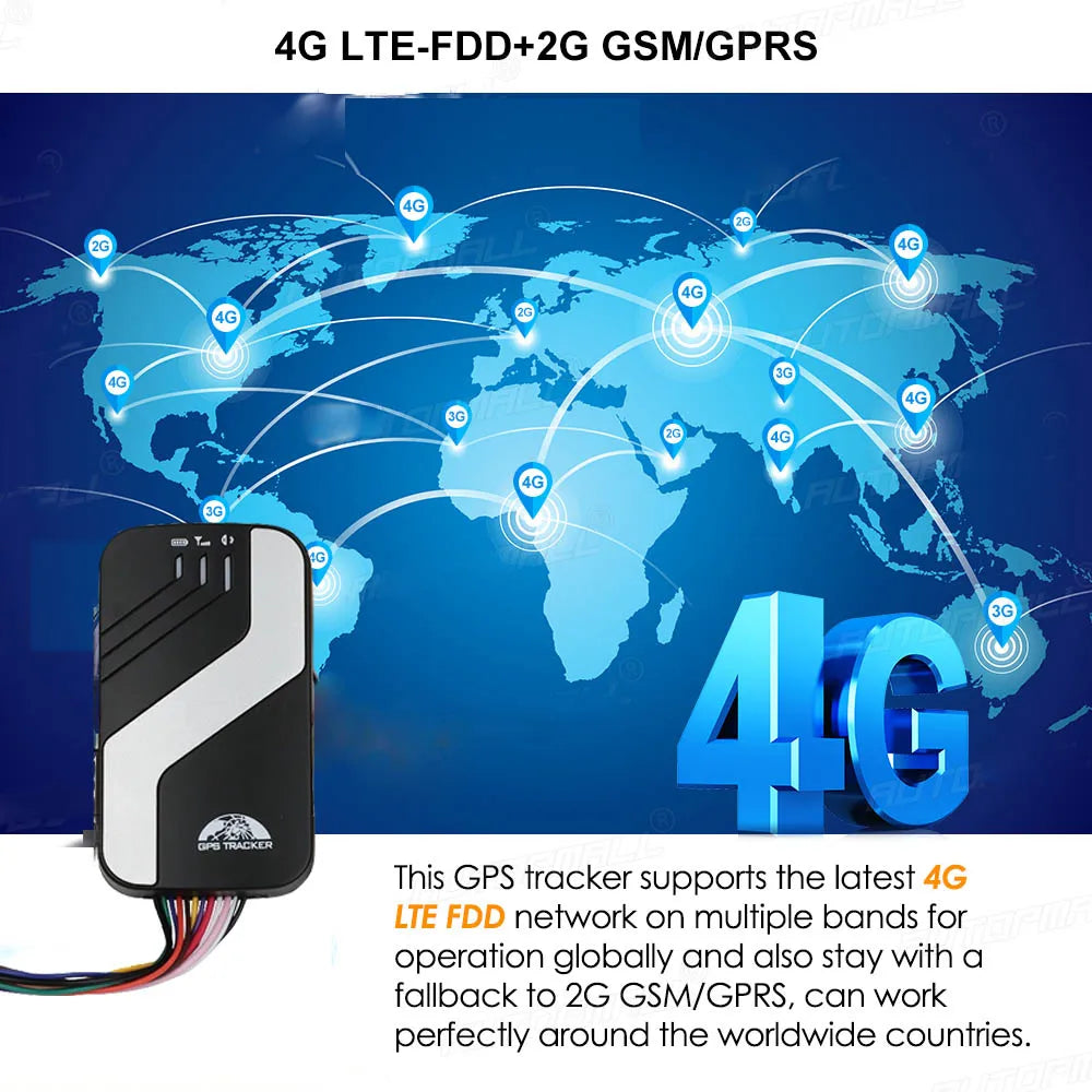 Coban GPS Tracker Car 4G LTE Vehicle Tracking Device Real Time Cut Off Fuel Alarm Door Open Alarm Motorcycle TK403d GPS403b