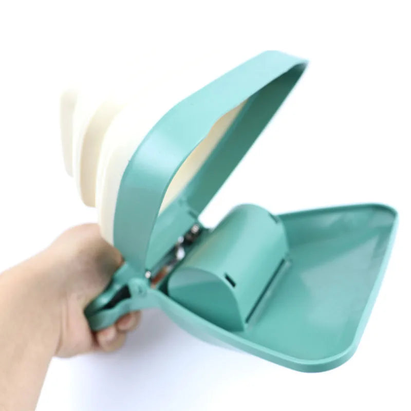 Dog Pet Travel Foldable Pooper Scooper With 1 Roll Decomposable bags Poop Scoop Clean Pick Up Excreta Cleaner 
