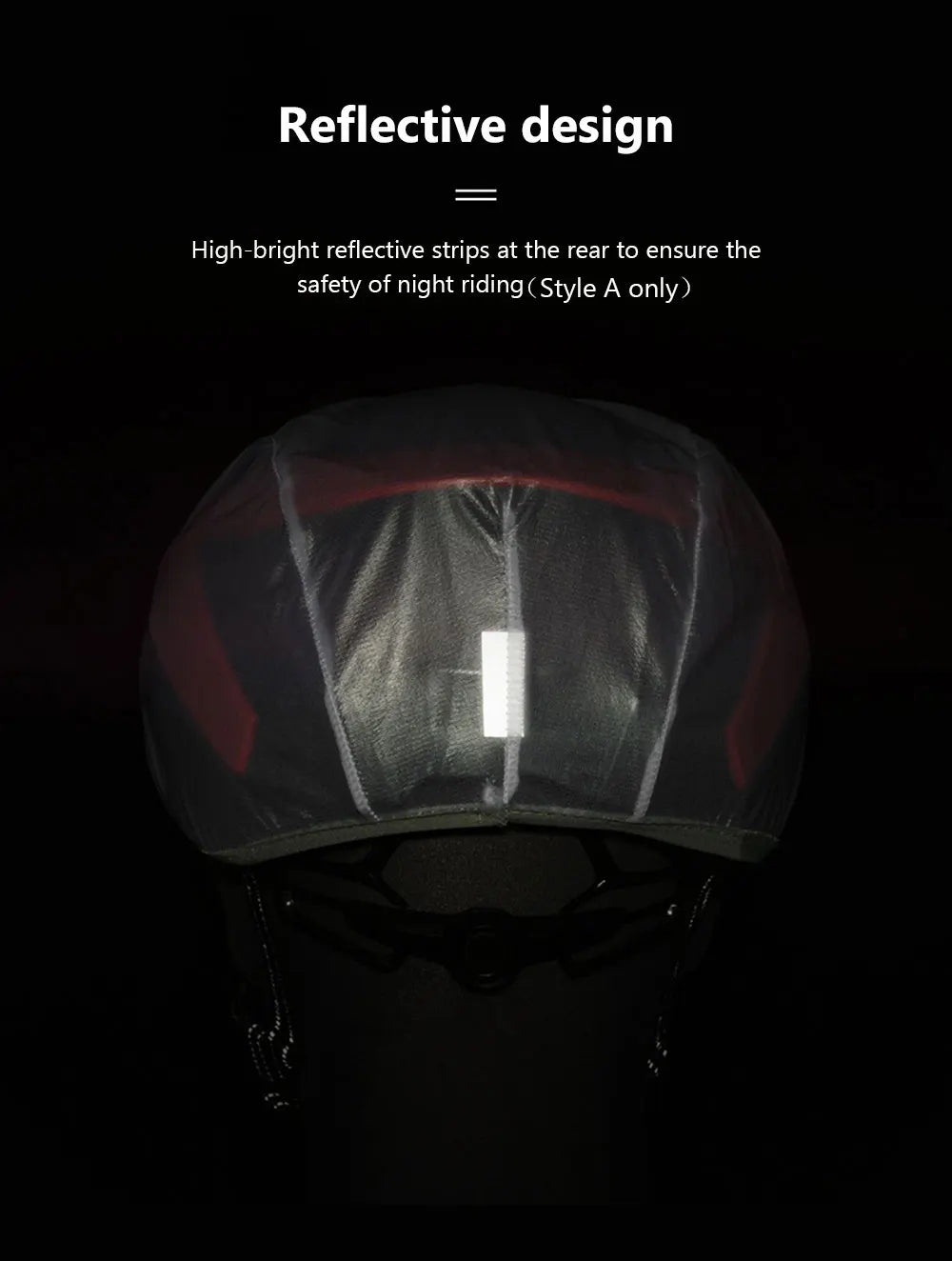 Capacete de bicicleta proteção contra chuva e vento