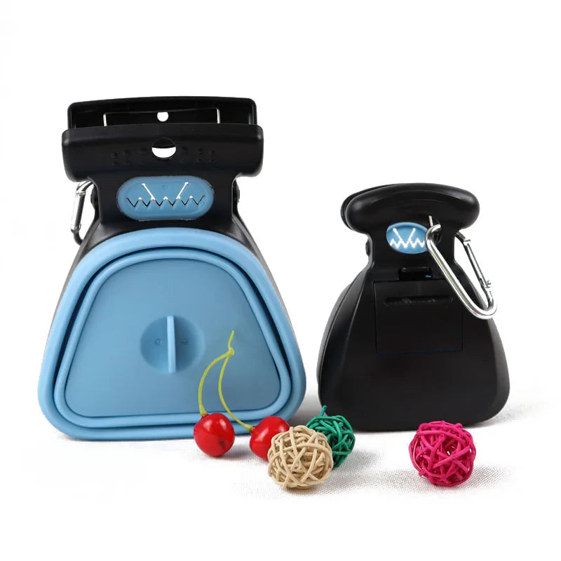 Dog Pet Travel Foldable Pooper Scooper With 1 Roll Decomposable bags Poop Scoop Clean Pick Up Excreta Cleaner 