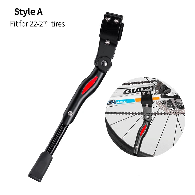 Adjustable Bicycle Kickstand with Stable Anti-Slip Foot Support