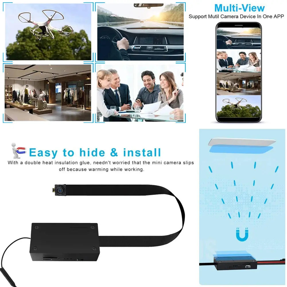 WiFi IP Mini Nanny Camera Module Motion P2P battery Camera Video Recorder Home security Micro camcorder remote control Hidden TF Spy-shop.com