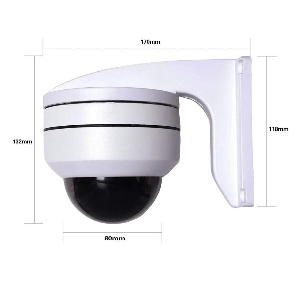Hikvision Compatible 5MP PTZ IP Camera Outdoor Dome Onvif PoE 5X Optical Zoom CCTV IR Night Vision H.265 Waterproof Surveillance 