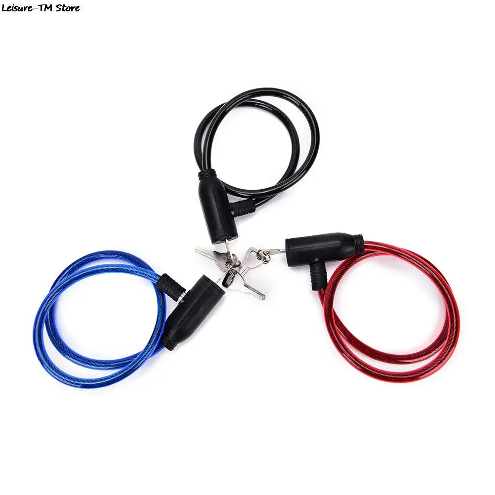 Keyed Bicycle Cable Lock with Two Keys